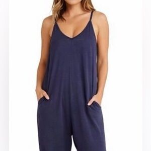 Sincerely Jules Navy Wide Leg Jumpsuit